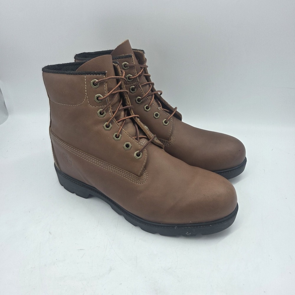 Men's Timberland Direct Attach 6" Soft Toe 11M Waterproof Work Boot MODERN BROWN
